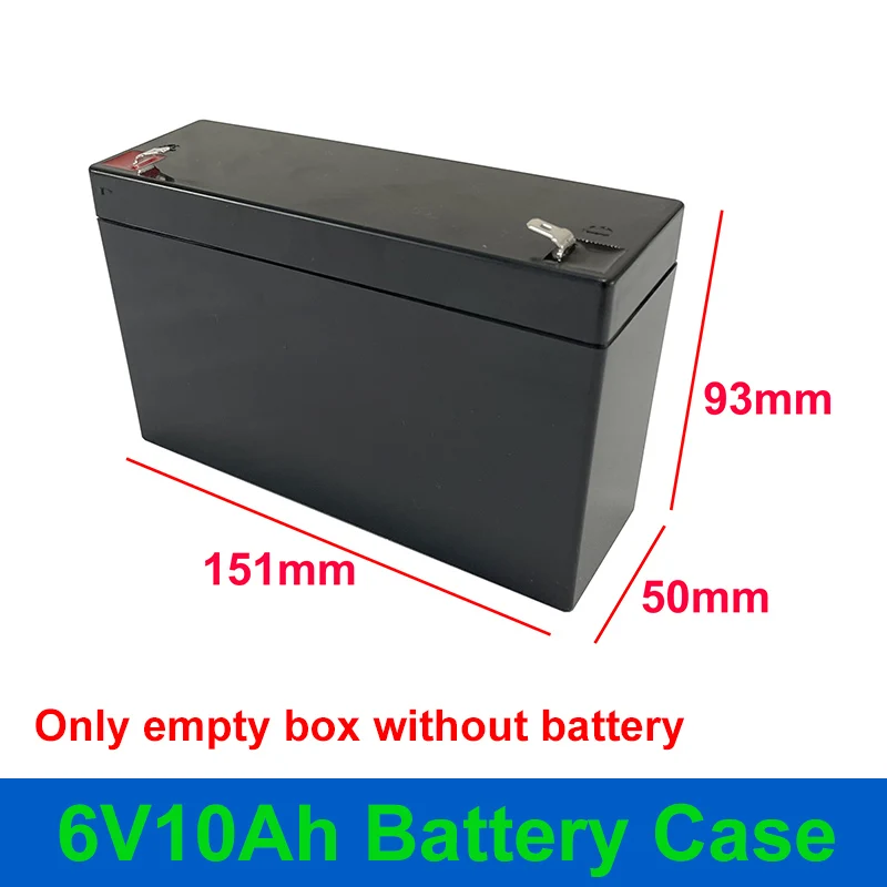 

6V10Ah Battery Case Replace Lead Acid Battery for 14PCS 18650 Cells 2S7P 6V 7.2V 10Ah 14Ah Box for Emergency Light Solar System