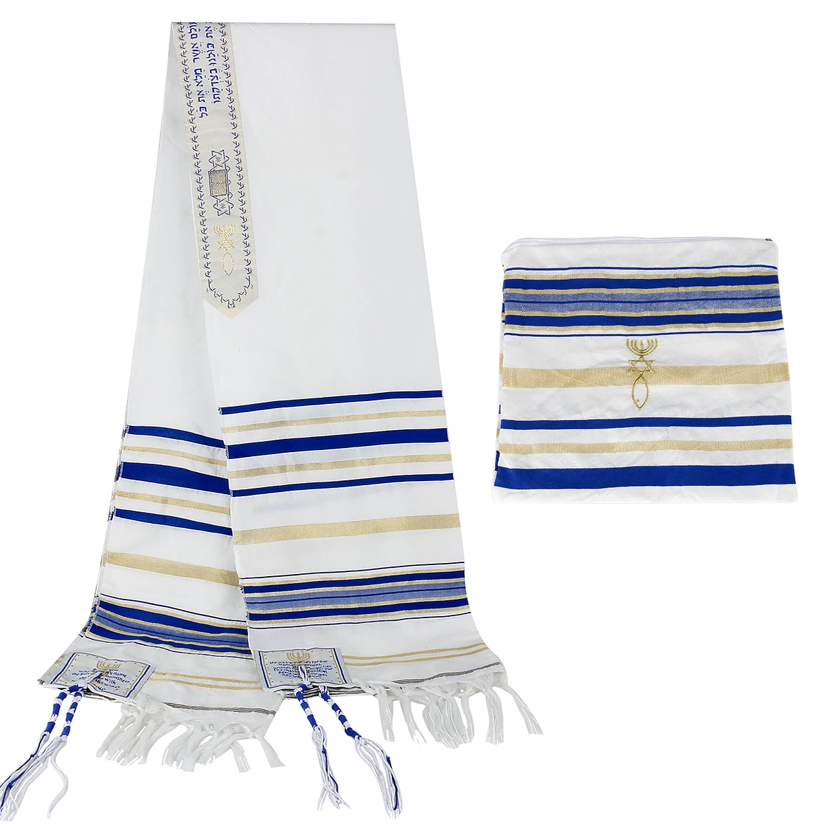 Messianic Jewish Israel Tallit Prayer Shawl Scarfs With Talis Bag Gifts for Women Ladies Men 180*50cm 11 Colors