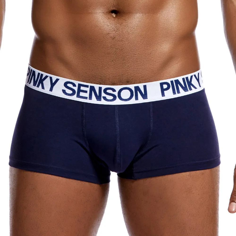 Pinkysenson boxer shorts men underwear трусы breathable cotton male underpants panties homme shorts