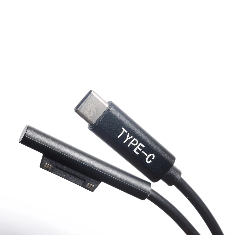 Chargeur d'alimentation USB C Type C, adaptateur 15V 3A, câble de charge PD rette pour Microsoft Surface Pro 6 / 5 / 4 / 3 Ple2 Pro5/Pro4