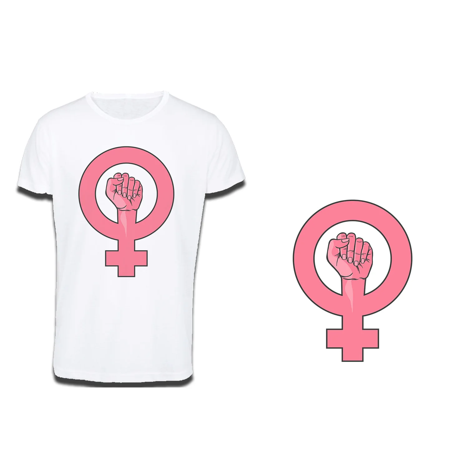 T-SHIRT cotton touch A3 LOGO FEMINIST MESSAGE cotton touch T-shirt