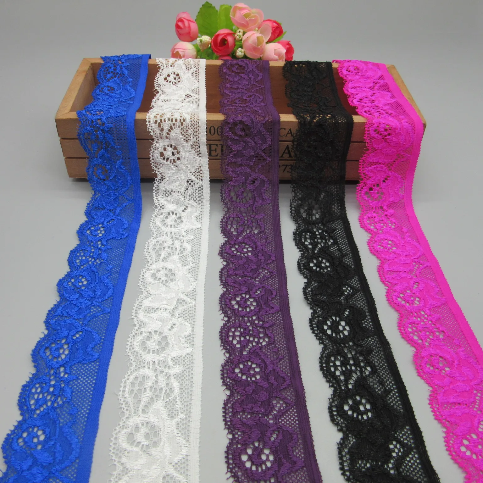 New Arrivals 5 Yards Lace Ribbon Tape 30mm African Lace Fabric Underwear Sewing Clothing Dress Accessories