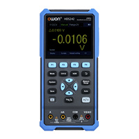 OWON HDS242 HDS272 3-in-1 Handheld Digital Oscilloscope Waveform Generator Multimeter 2CH USB TypeC 40/70MHz 3.5 LCD Test Meter