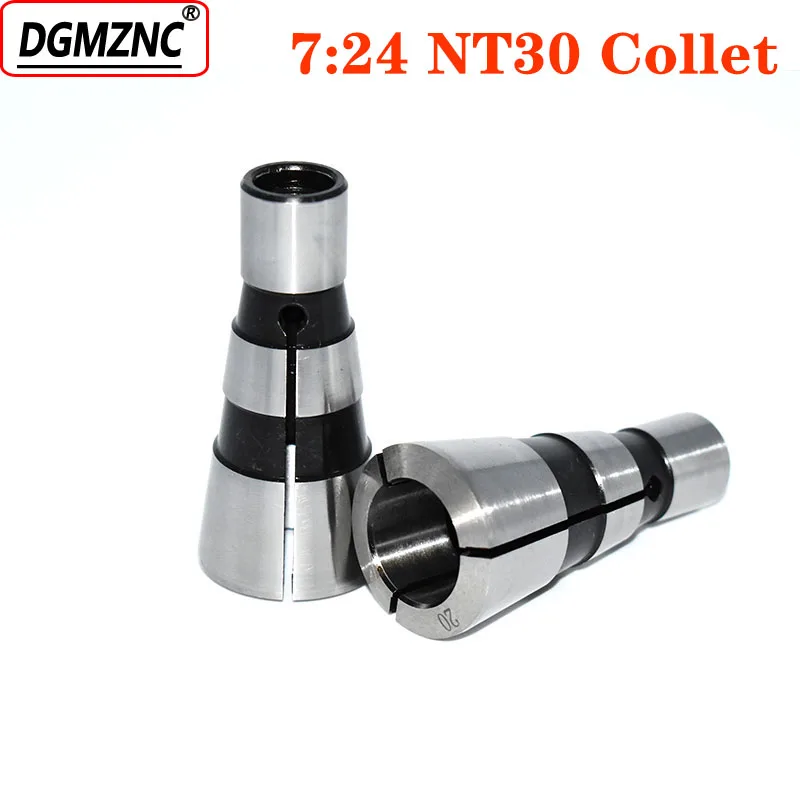 

10pcs 7:24 NT30 4-20mm tapper collet spring collet chuck Milling chucks Thread M12 for cnc milling machine