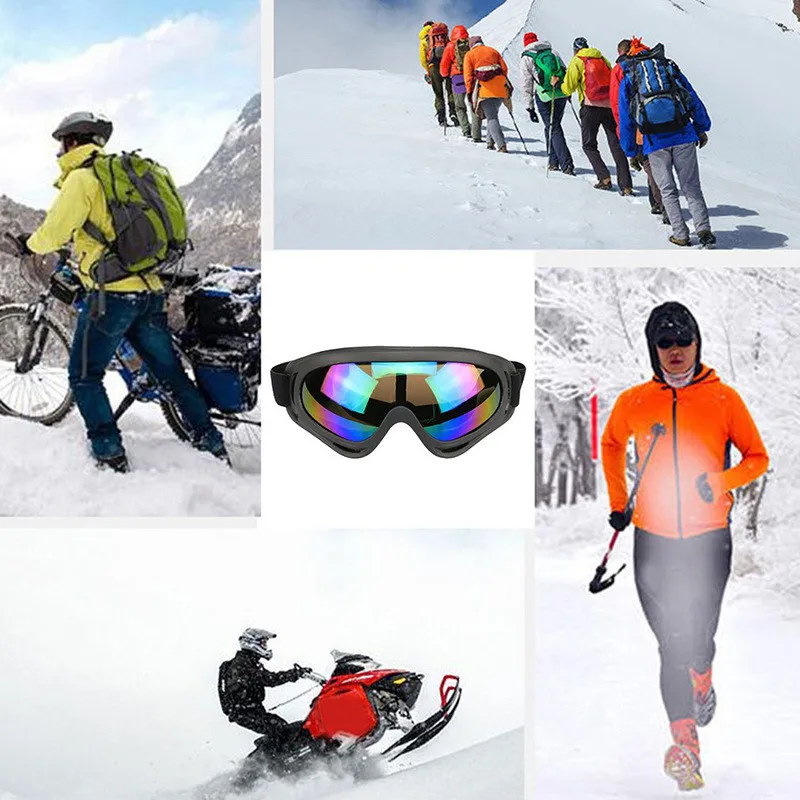 Lunettes de pare-brise de moto pour hommes et femmes, anti-sable, anti-poussière, équitation en plein air, lunettes de ski, lunettes de protection