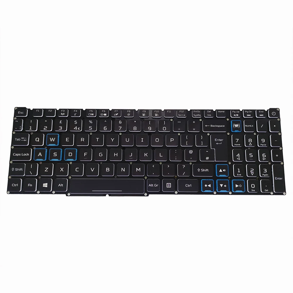 Imagem -05 - Teclado Backlight Colorido para Acer Nitro uk gb Rgb An51554 An51543 An517-51 An715-51 Gaming Laptop Teclados Lg5p-p90brl