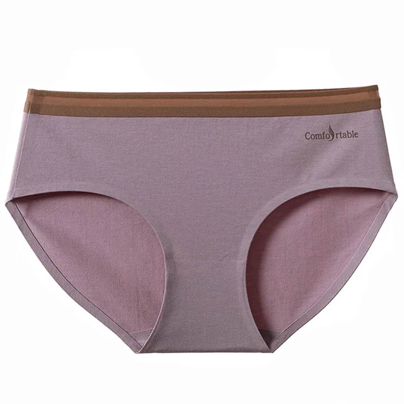 High-quality underwear women mulberry silk sexy panties  cotton antibacterial crotch one piece seamless breathable girl Briefs