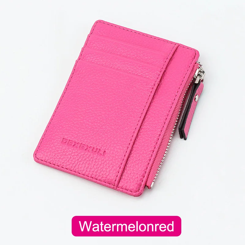 

Women Men Lady Wallets Purse Zipper PU Small Mini Soft Thin For Money Card Coin JAN88