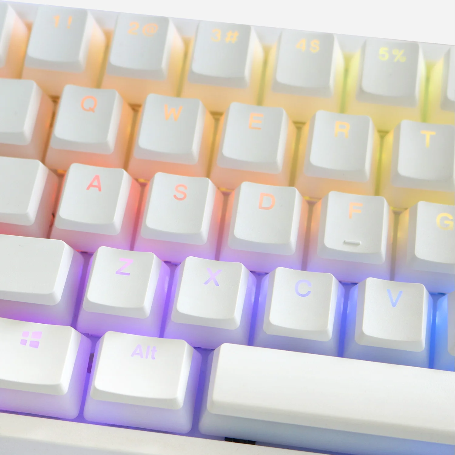 Imagem -05 - Pudim v2 Pbt Keycap Duplo Oem Retroiluminado para Teclado Mecânico Branco Preto Gh60 Poker 87 Tkl 104 108 Ansi Xd64 Xd68