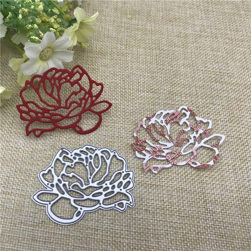 Love Flower Craft Metal stencil mold Cutting Dies decoration scrapbook die cuts Album Paper Craft Embossing DIY Card Crafts