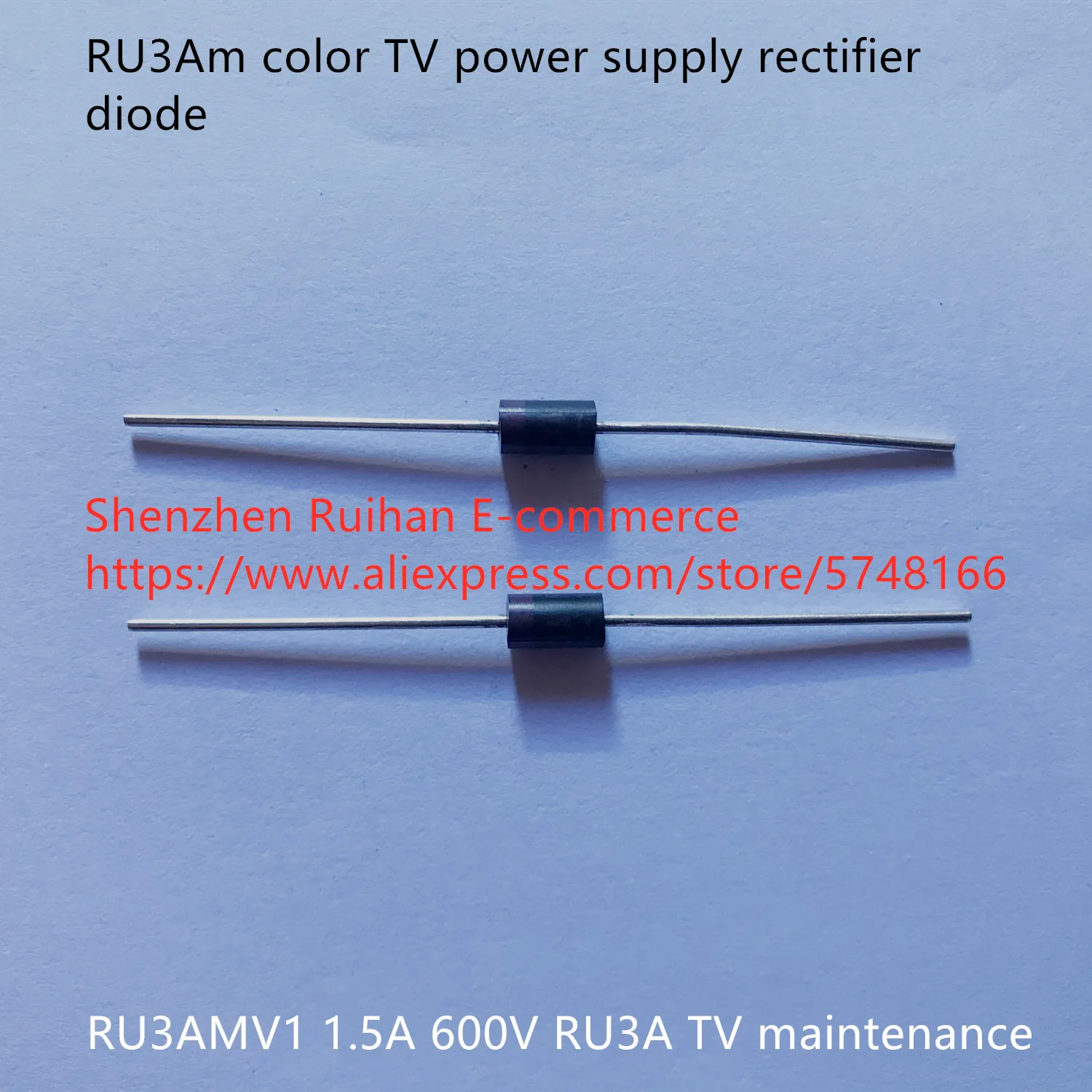 Original new 100% RU3Am color TV power supply rectifier diode RU3AMV1 1.5A 600V RU3A TV maintenance (Inductor)