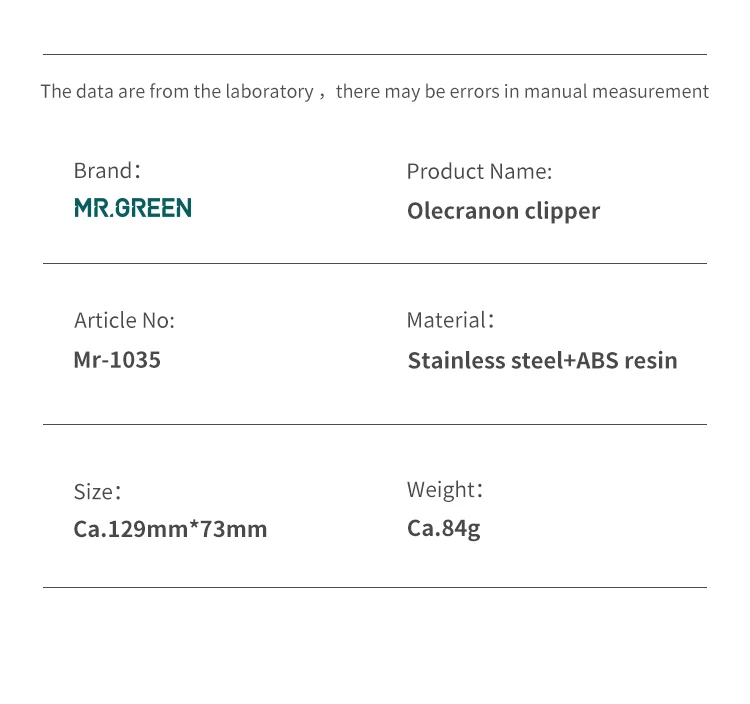 grün Zehennagelknipser Hasenoren Professionelles Pediküre-Werkzeug Nagelknipser Anti-Splash Eingewachsene Schneider Maniküre-Werkzeugsets – Detail 13