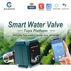 DN25 Tuya WiFi Smart Water Valve Volume dell'acqua regolabile, per Google Home, Alexa,Tuya Smart Life Home