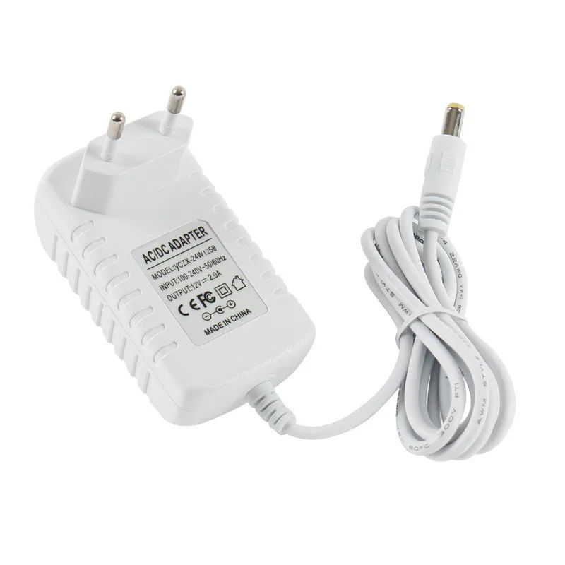 10pcs 2A Power Supply Adapter 12V AC 100V-240V  lighting transformer Converter for RGB LED Strip Light UK US EU AU