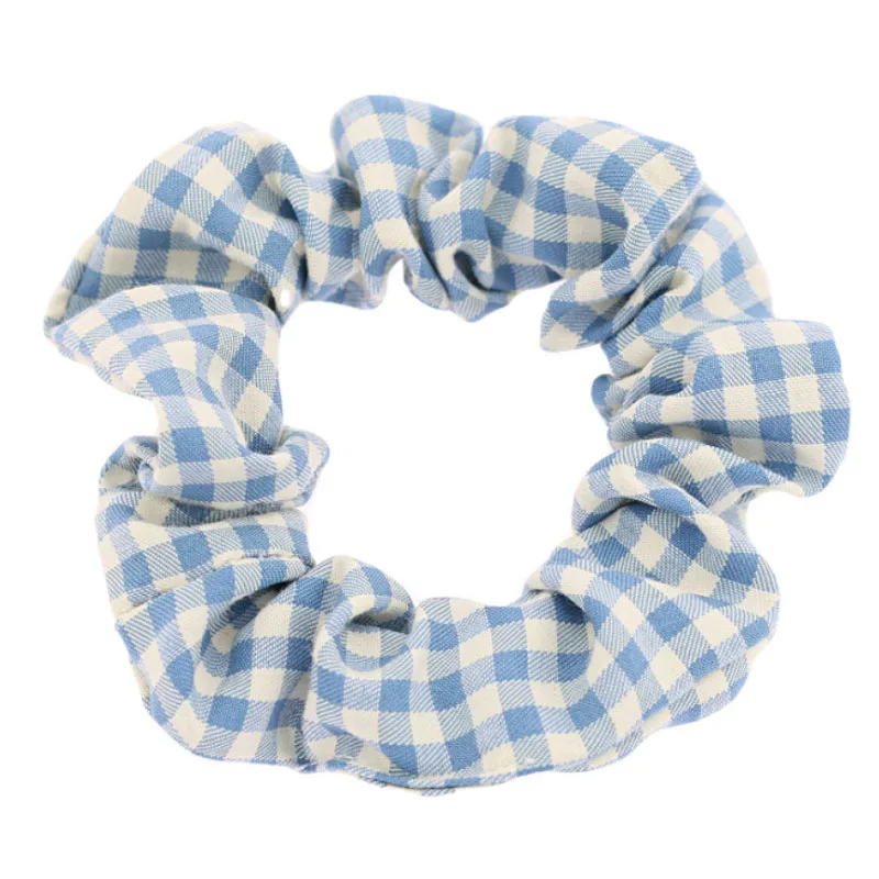 Refreshing  Style Plaid Scrunchies Women Check Design Elastic Hair Bands Girls Hair Ties  Hair Accessories