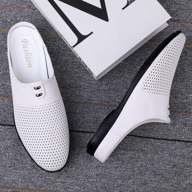 

Sandals summer new men's Baotou comfortable slippers casual breathable men's shoes soft beach shoes youth half slippers