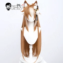 Miss Hina cosplay wig Genshin Impact Cosplay Gorou Cosplay HSIU Gradient long hair Synthetic Hair Free wig Cap Ms Hina cosplay