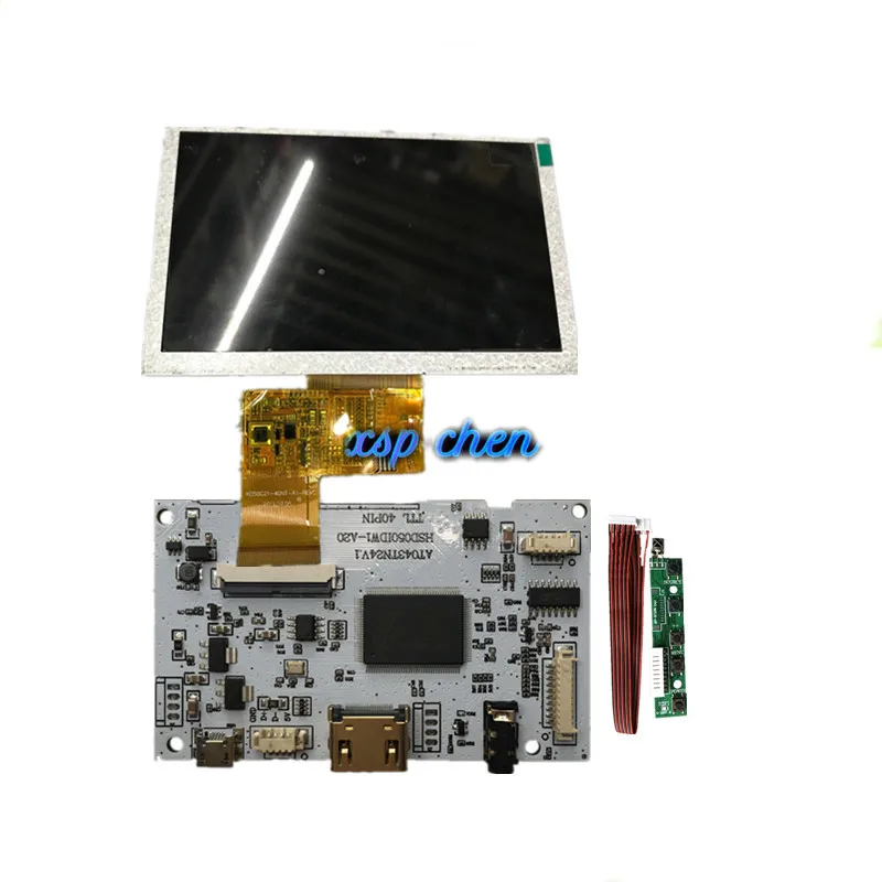 HDMI LVDS control board 40pin LCD speaker AT050TN33 AT043TN24 V.1 480(RGB)×272 HSD050IDW1-A20 800(RGB)×480 Micro USB 40-pin