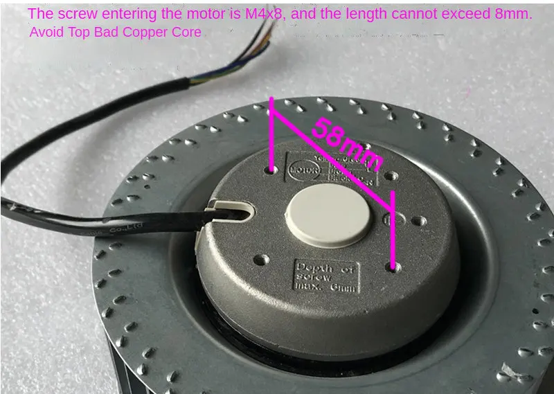 Imagem -05 - Exterior do Rotor de 240v Única para a Frente o fã o Em140a Industrial do Exaustor do fã do Condicionamento de ar de Alta Pressã 100v-entrada de ar