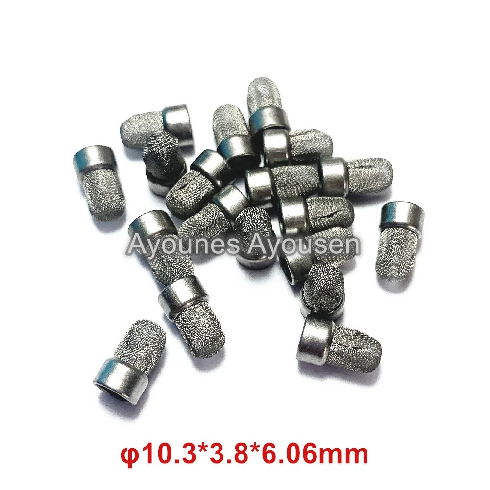 10pieces Fuel Injector Micro Stainless Steel Filter 10.3*6.06*3.8mm for Bosch Unviersal Fuel Injector Repair kits  (AY-F509BS)