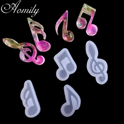 Aomily 4pcs/set Musical Notes Silicone Mold Fondant Cake Mold Chocolate Mold Pastry Candy Jelly Mould Kitchen Baking Mold