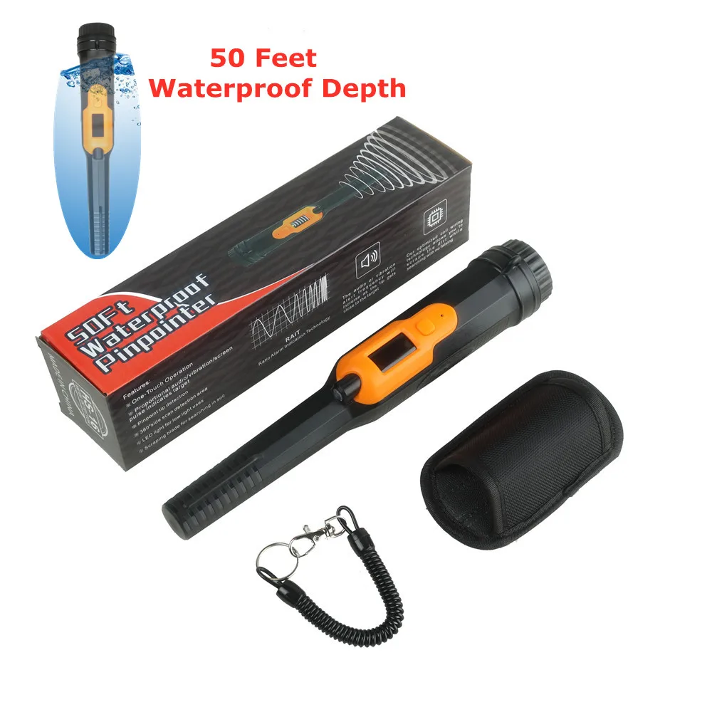 Detector de metais à prova dwaterproof água detector de metais detector de ouro detector de metais handheld detector de haste de posicionamento detector de metais pinpointer hs16