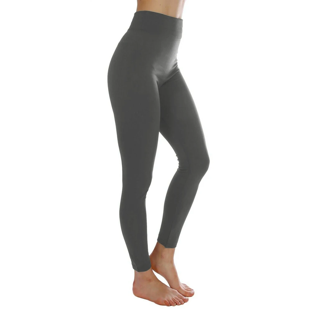 Leggings de fitness taille haute pour femmes, pantalons élastiques monochromes FJM, push-up, course à pied, entraînement, gym, mode, automne, hiver