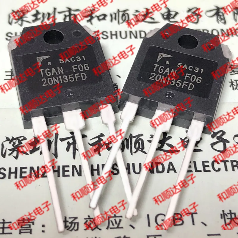 New (2piece) TGAN20N135FD  TO-3P 1350V 20A TO3P