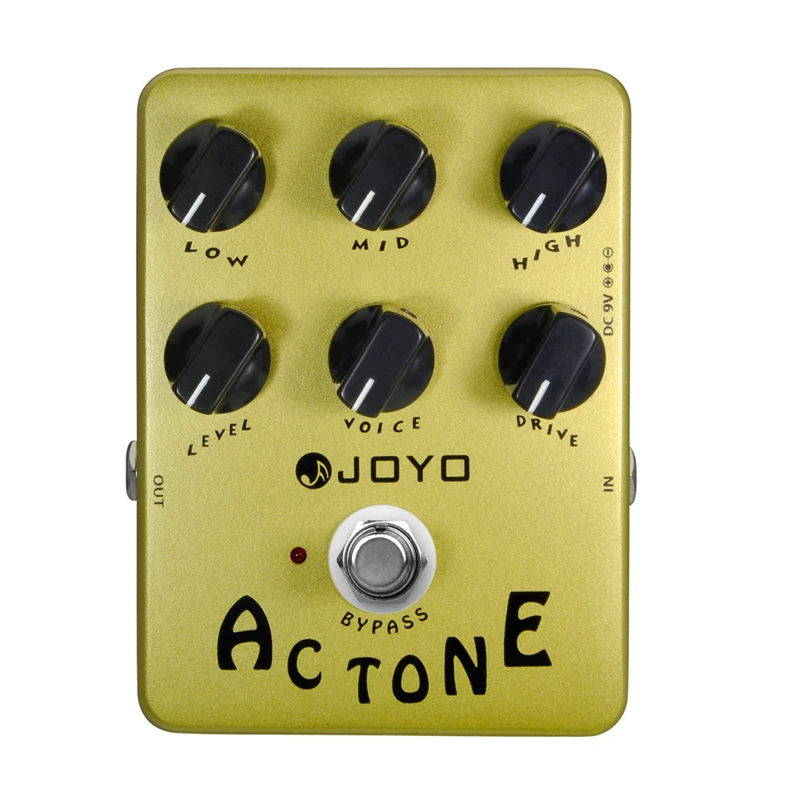 JOYO JF-13 AC Tone Electric Guitar Effect Pedal Classic British Rock Sound True Bypass Analog AC30 Amplifier Pedal Effect