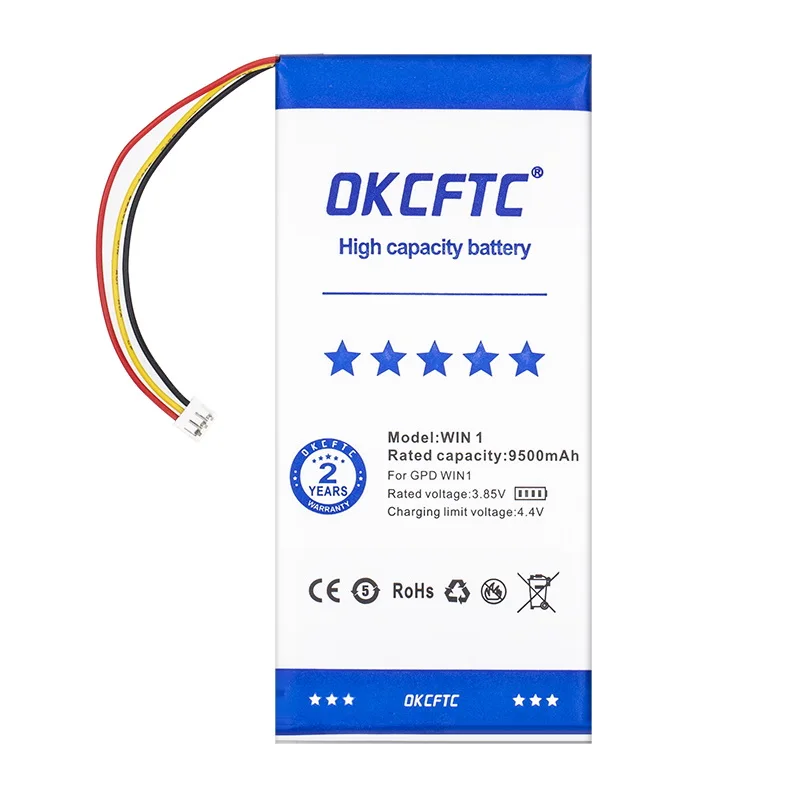 OKCFTC 9500mAh 3.7V Battery for GPD WIN for GPD WIN1 for GPD WIN 1 battery