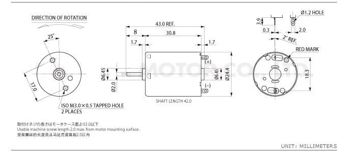 2pcs 370 Motor Electric DC 6V 12V 24V Low Speed 980rpm 200rpm 4150rpm Low Noise Reversed Metal Moteur DIY Engine RF-370CB-081050