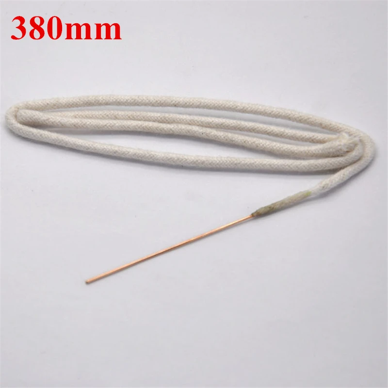 380mm Cotton Core Wicks With Metal Needle For Zippo IMCO Zorro Lighter & Most Kerosene Petrol Lighters Replacement DIY Supplies