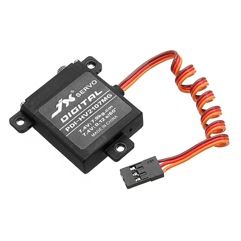 JX Servo PDI-HV2107MG 7.9kg CNC Steering Torque Digital Metal Gear Core Standard Servo For RC Fixed Wing Airplane