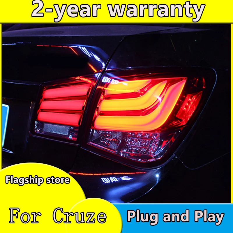 Car Styling LED Tail Lamp For Chevrolet Cruze 2009-2014 Sedan Taillights Rear Light DRL+Turn Signal+Reverse Accessories