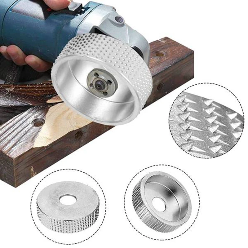 5Pcs Bore 22mm Wood Grinding Polishing Wheel Rotary Disc Sanding Wood Carving Tool Abrasive Disc Tools for Angle Grinder