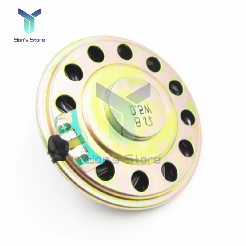 2 Chiếc 8 Ôm 0.5W Nhỏ Kèn 29Mm 36Mm Đường Kính 50Mm Loa Loa Sừng To loa Còi Ringer Kim Loại Bền