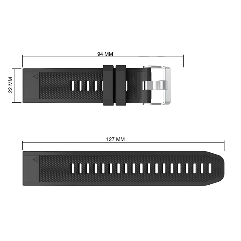 YAYUU-Correa de silicona para reloj Garmin Fenix, pulsera de liberación rápida de 20, 22 y 26mm, 6, 6S, 6X, 5X, 5, 5S, 3HR, Forerunner 935, 945