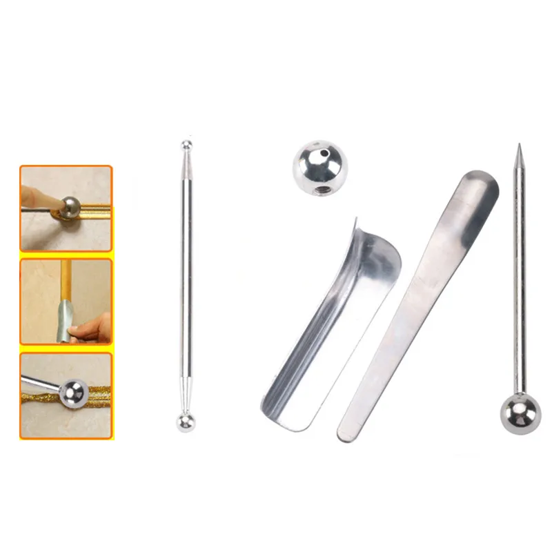 5pcs Steel putty knife Drywall Corner Scraper wall Ceramic Floor Sealant Remover tile Grout pressure seamer caulking finisher