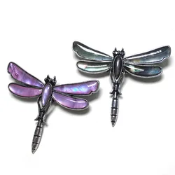 2024 New Natural Shell Necklace Pendant Dragonfly Colorful Mother of Pearl Shell Pendants Charms For Jewelry Making DIY Necklace