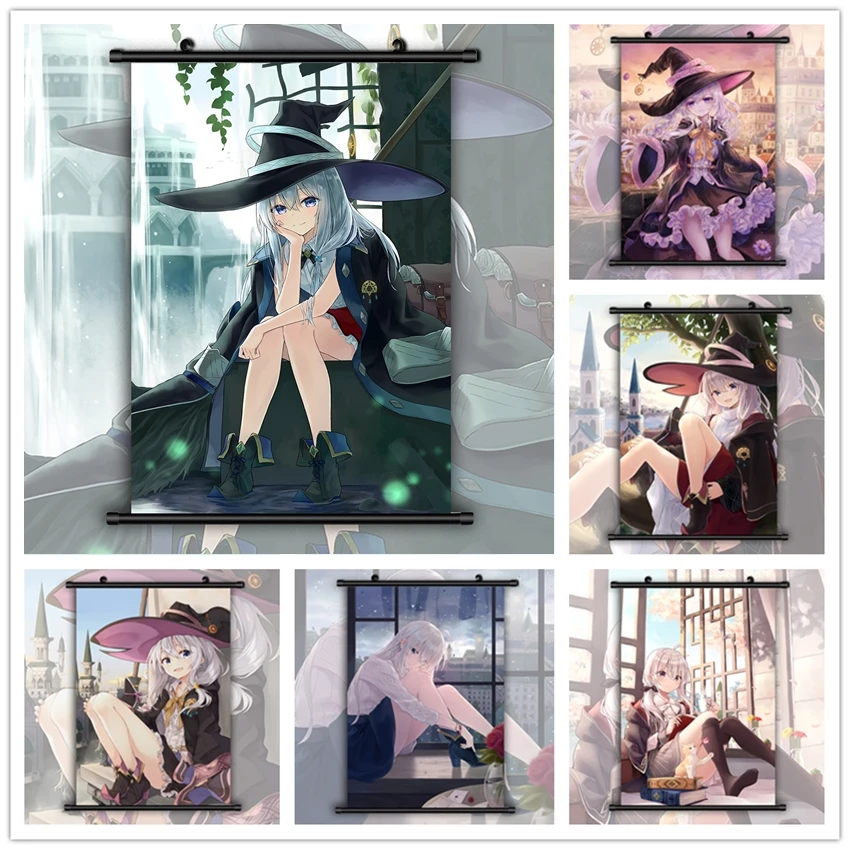 5D DIY Diamond Painting Anime Full Square Diamond Embroidery Wandering Witch Mosaic Rhinestone Pictures Home Decor Art