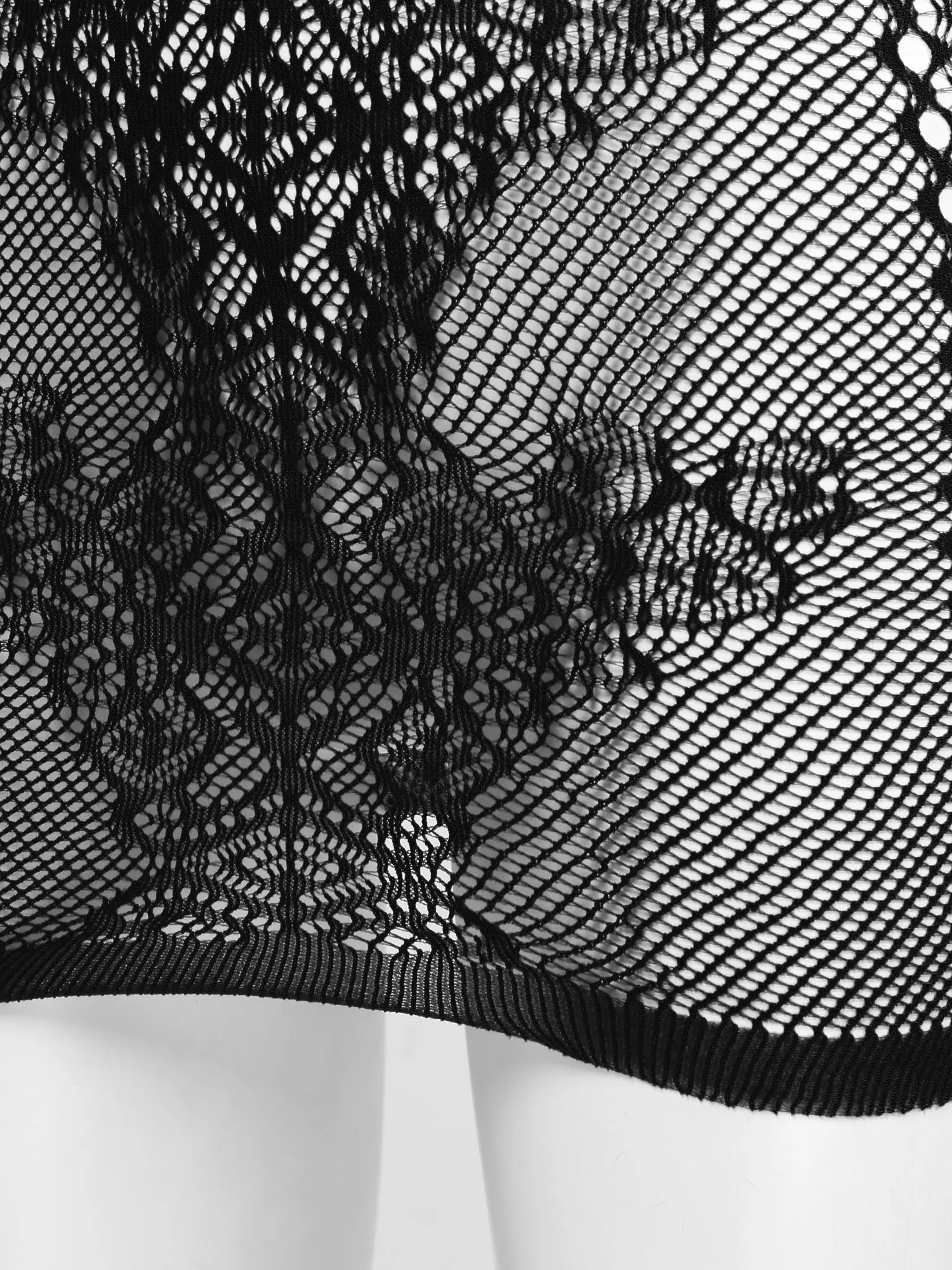 Women Hollow Out Butterfly Bodycon Dress Exotic Lingerie Nightwear Ladies Round Neck See-Through Fishnet Sleeveless Dress image 5