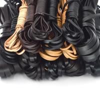 KALASO 2Yards(1.83M) Vintage Genuine Cowhide Cow Leather Cord Strip Flat Rope DIY  Craft Jewelry Bag Leathercraft