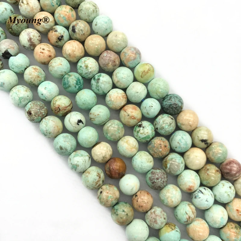 2Strands Natural Peru Turquoises Ore Stone Beads Gems Stone Loose Beads For Jewelry Making Design DIYMY210423