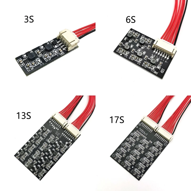 0.8A aktywnych Balancer dla 4S 8S 13S 16S 17S 20S 24S bateria litowa transferu energii Balance Board Lifepo4 BMS korektora