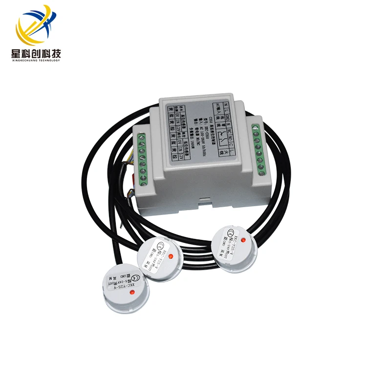 Controlador de nivel de líquido sin contacto, alarma automática de entrada y drenaje de nivel de agua, detección de Sensor de nivel de líquido Alto y Bajo