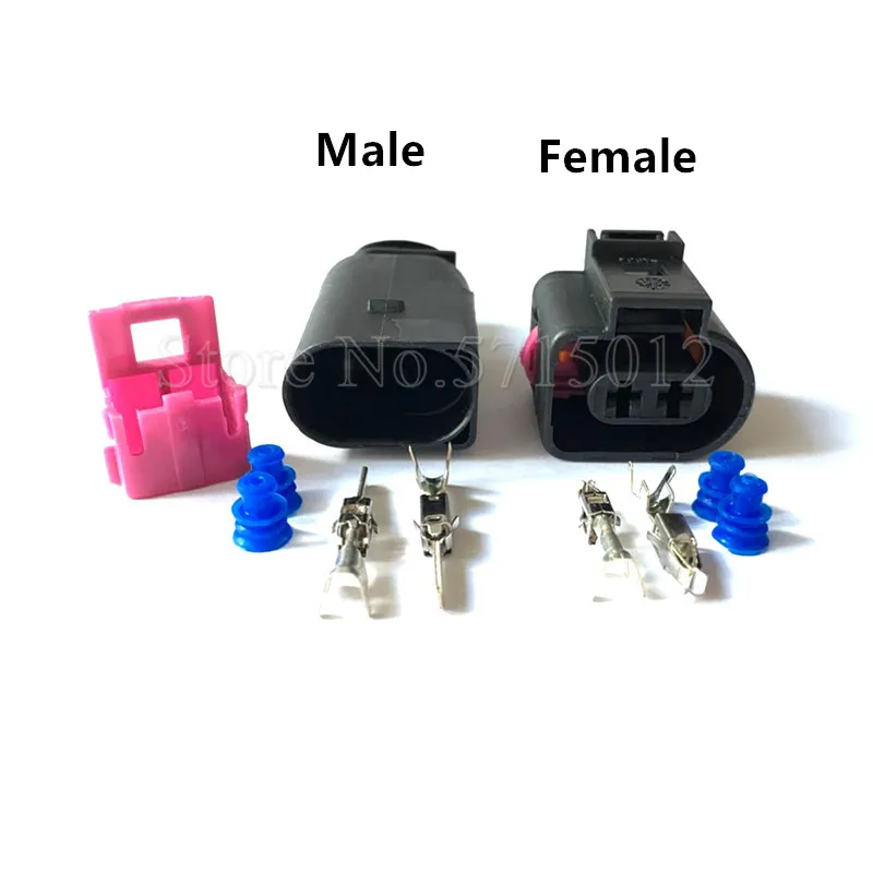 2 otwór 3.5mm złącze samochodowe 1J0973722 8D0973822 elektryczne róg gniazdo 1J0 973 722 1717692-1 8D0 973 822 dla VW