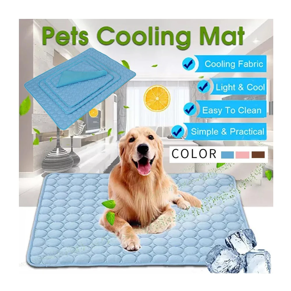 

Pet Cooling Mats Summer Ice Soft Blanket Pet Dog Cat Bed Pad Sofa Cushion Portable Tour Camping Yoga Sleeping Pet Accessories