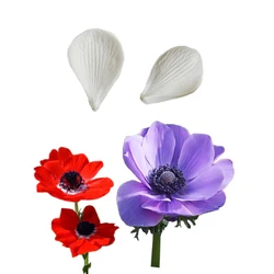 Mini Anemone Petal Veiner Silicone Mold Chocolate Fondant Gumpaste Sugar Clay Flower Cake Decorating Moulds DIY M2142