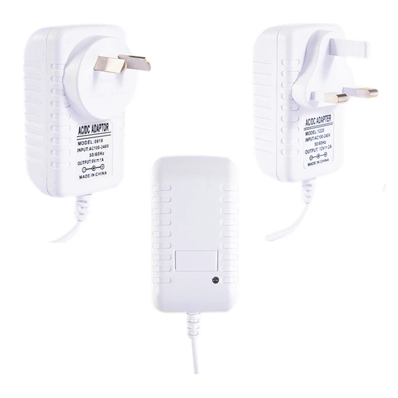 Adapter Power Supply Transformer EU US 12V 1A 2A 3A White Body