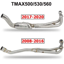 Tuyau avant d'échappement pour moto à enfiler, tuyau de sauna, tuyau de descente, Yamaha Tmax 500, Yamaha Tmax 530/560, Yamaha Tmax 500, Yamaha 530, Yamaha 2008, Yamaha 2020